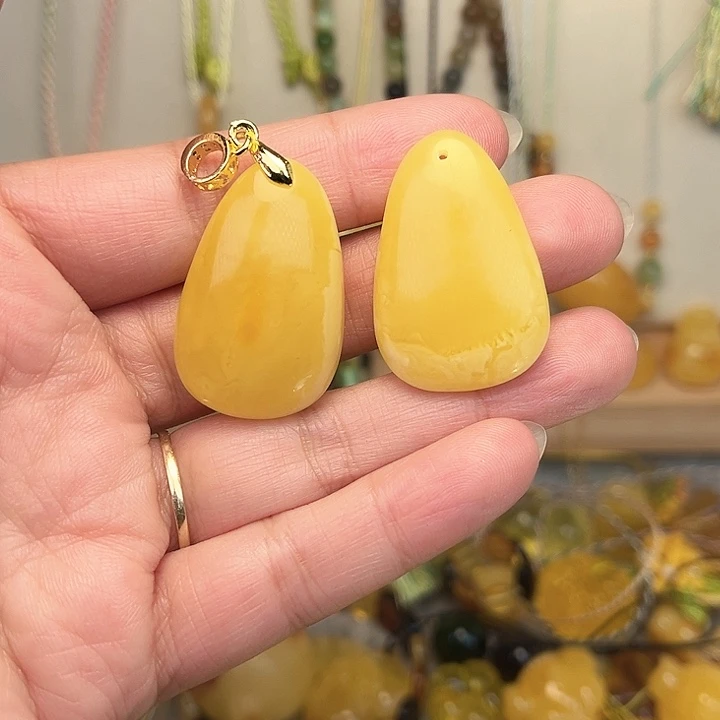 蜜蜡颈饰未镶嵌蜜蜡