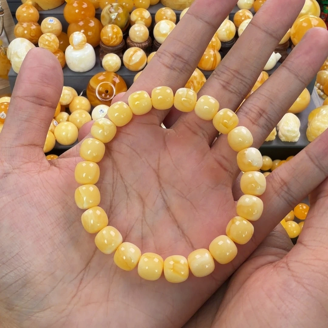 琥珀未镶嵌珠宝奇石10mm同料