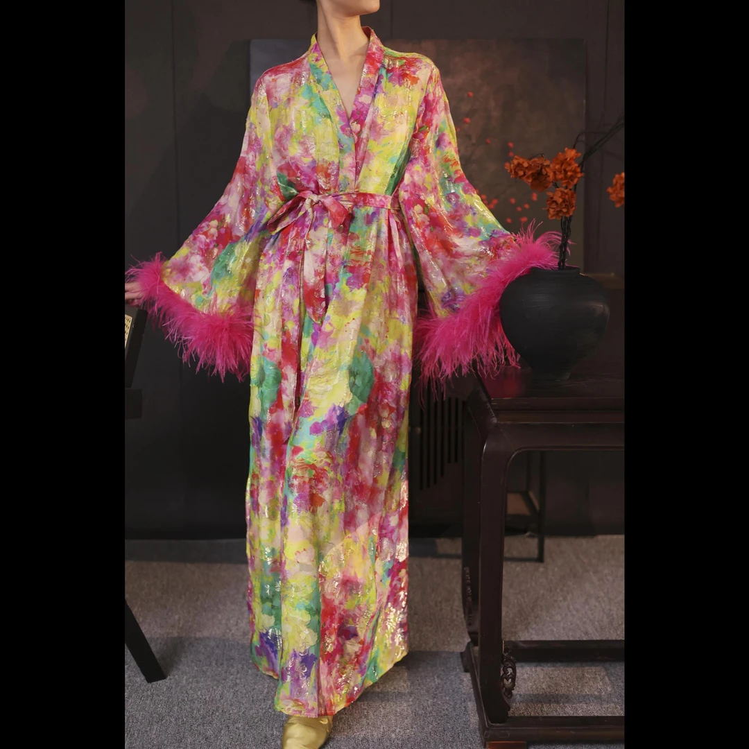 【北欧游记】XM轻奢法式高级感财阀千金气质长袖宽松女士外披连衣裙