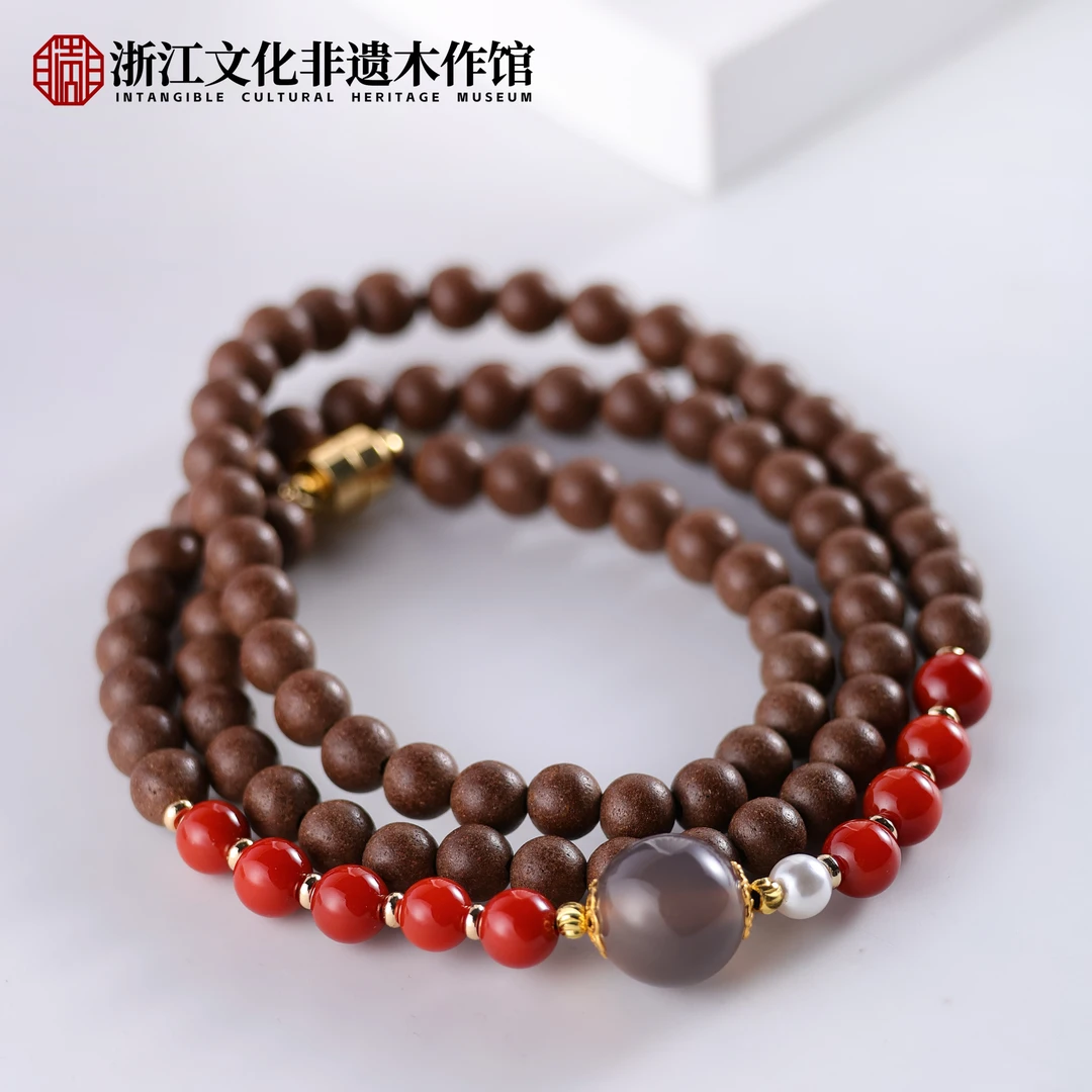 M【上新了非遗】姹紫嫣红 雍正旷野合香珠多圈 ZJ0189