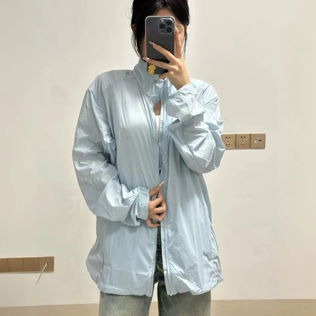 95新 ARC'TERYX/始祖鸟  HM0882  logo印花立领拉链外套 XL码