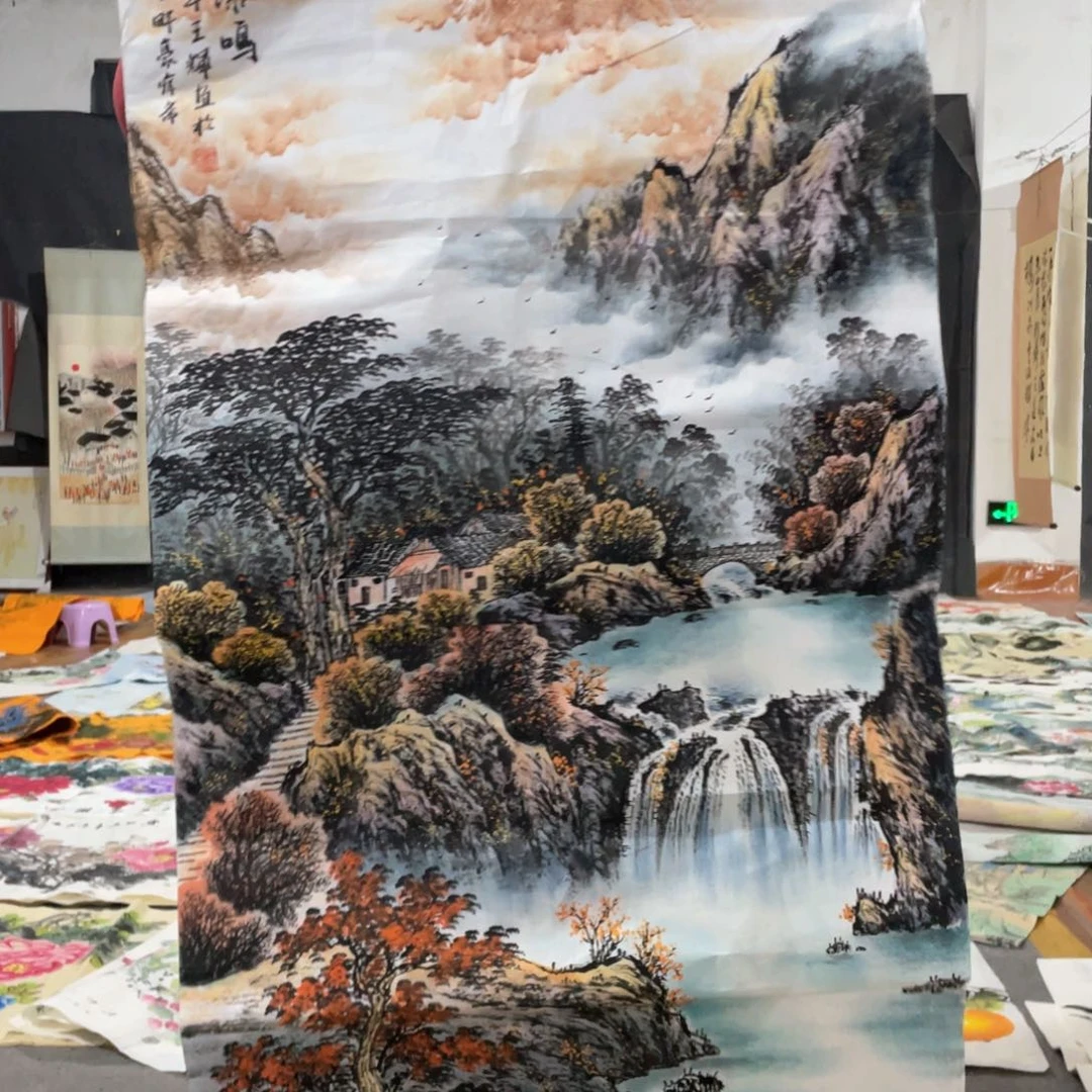 国画国画作品画心一张