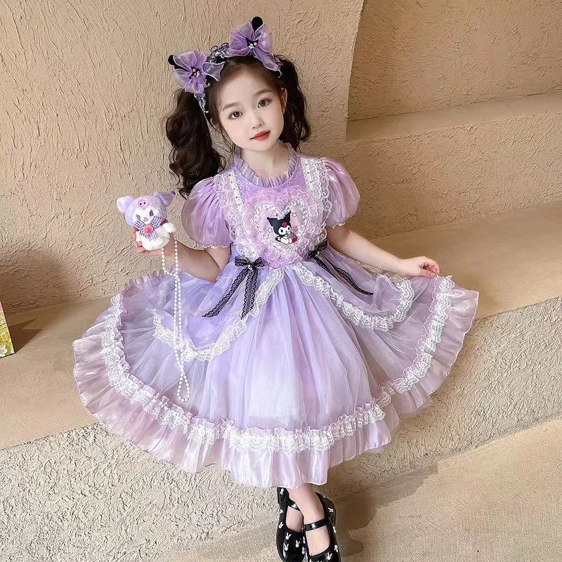 T裙女服装演出服公主裙礼服蕾丝蓬蓬裙蝴蝶结连衣裙裙子