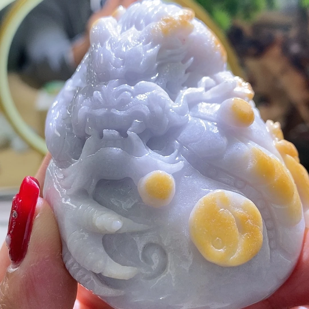 【闪购商品】翡翠颈饰未镶嵌龙牌