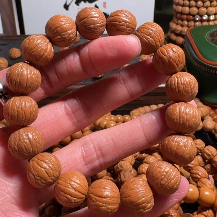 猴头核桃吊坠「观山」纯天然原皮手串