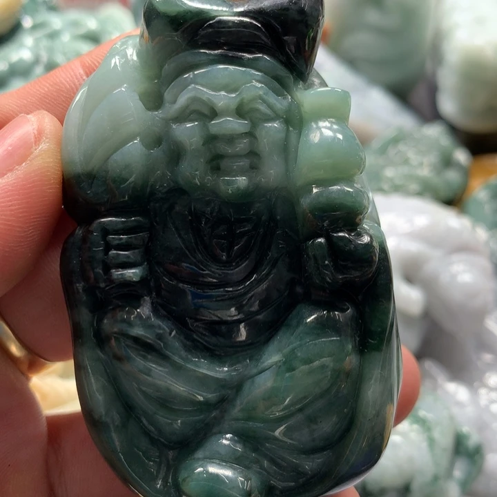 翡翠未镶嵌颈饰保真天然a货翡翠