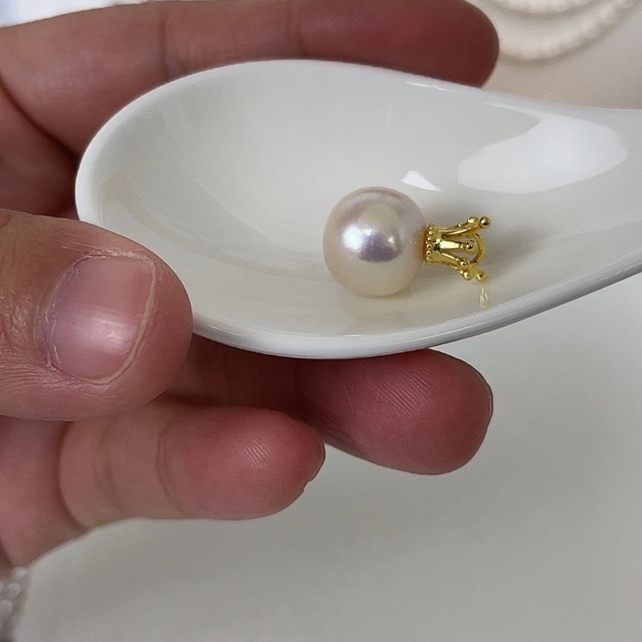 合金淡水珍珠吊坠(不含链)