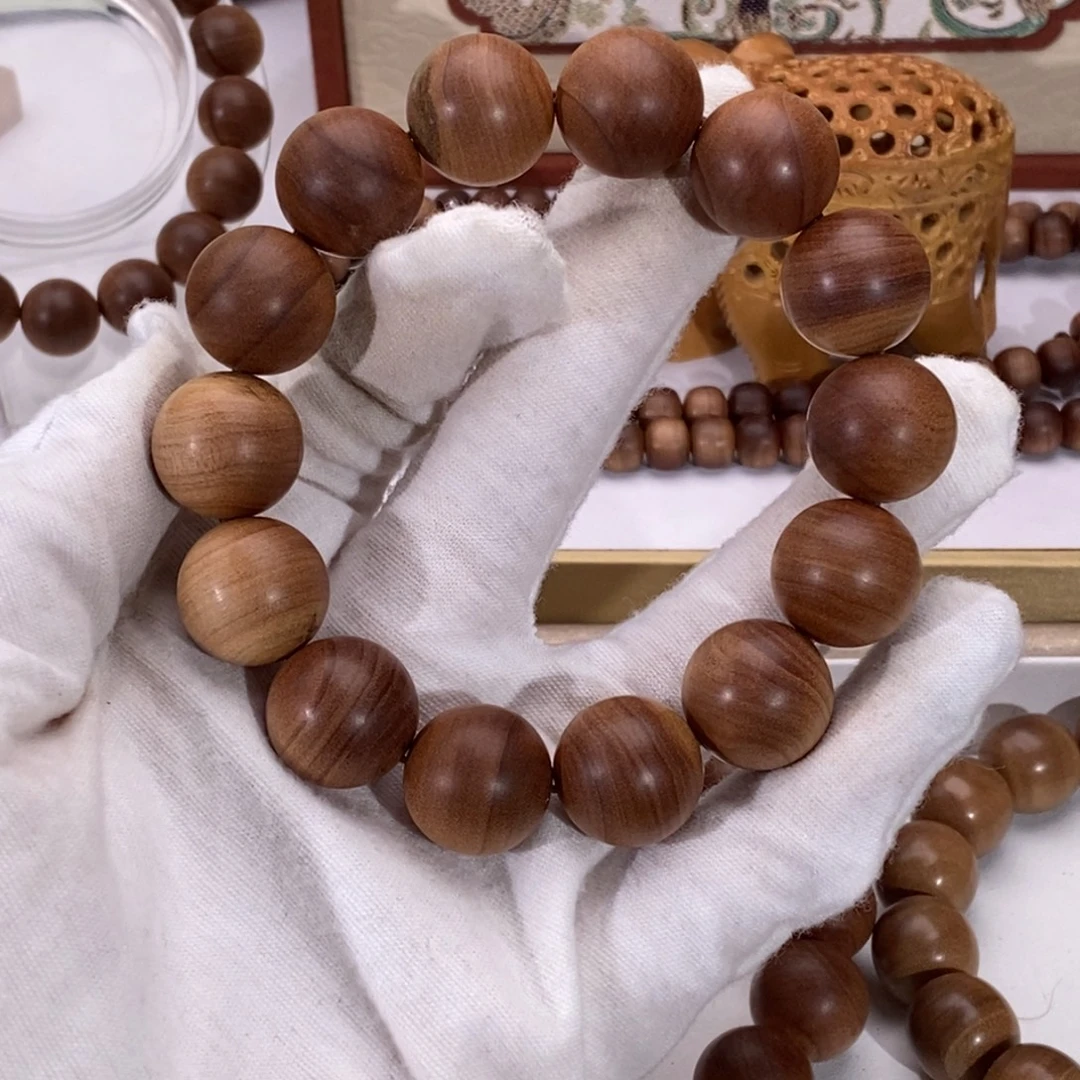 灯***往手串/手链檀香木横纹黑肉15品相不好福利