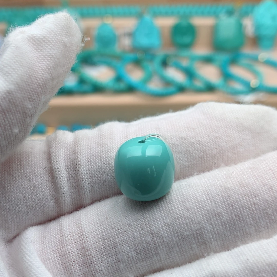 绿松石未镶嵌珠宝奇石12.5mm