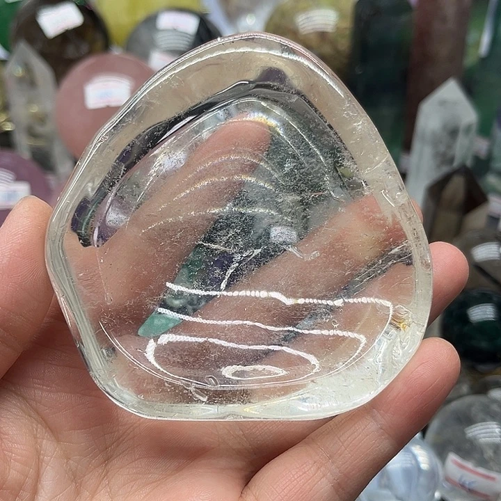 未镶嵌珠宝半成品水晶222克水晶碗