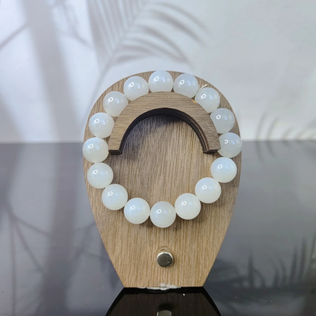 N和田玉圆珠手串（卡12）2084