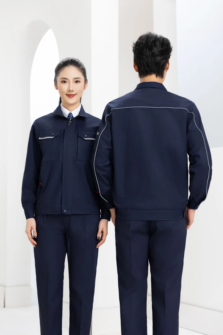 秋季加厚工作服纯棉焊工维修服男款套装新款定制定做