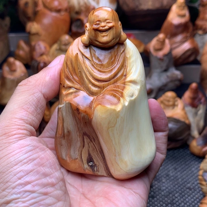 柏木（崖柏）崖柏陈化料手把件