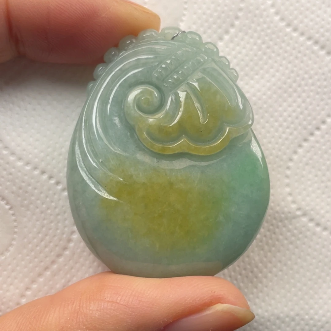 翡翠未镶嵌颈饰翡翠钱袋