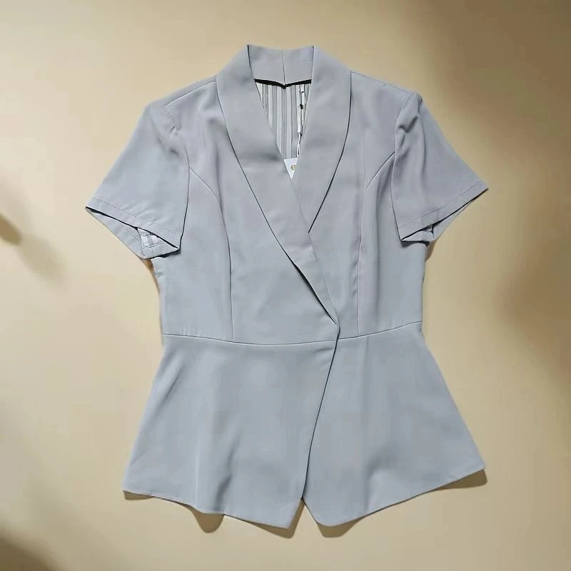 0047气质夏季短袖职业时尚春夏休闲职业女裙轻奢