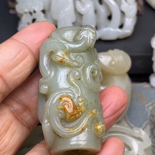 和田玉颈饰未镶嵌老*