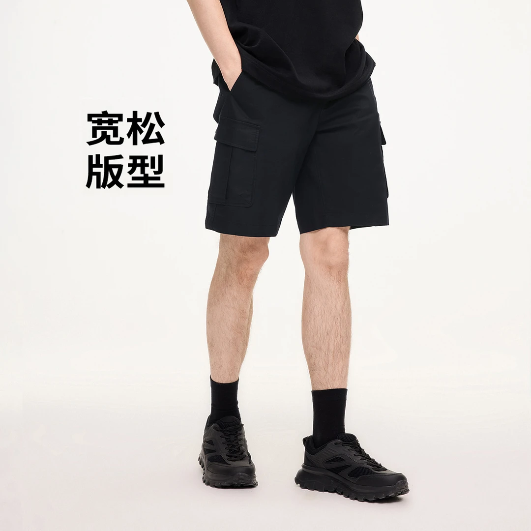 navigare意大利小帆船夏季大口袋工装风五分裤男士宽松休闲中裤