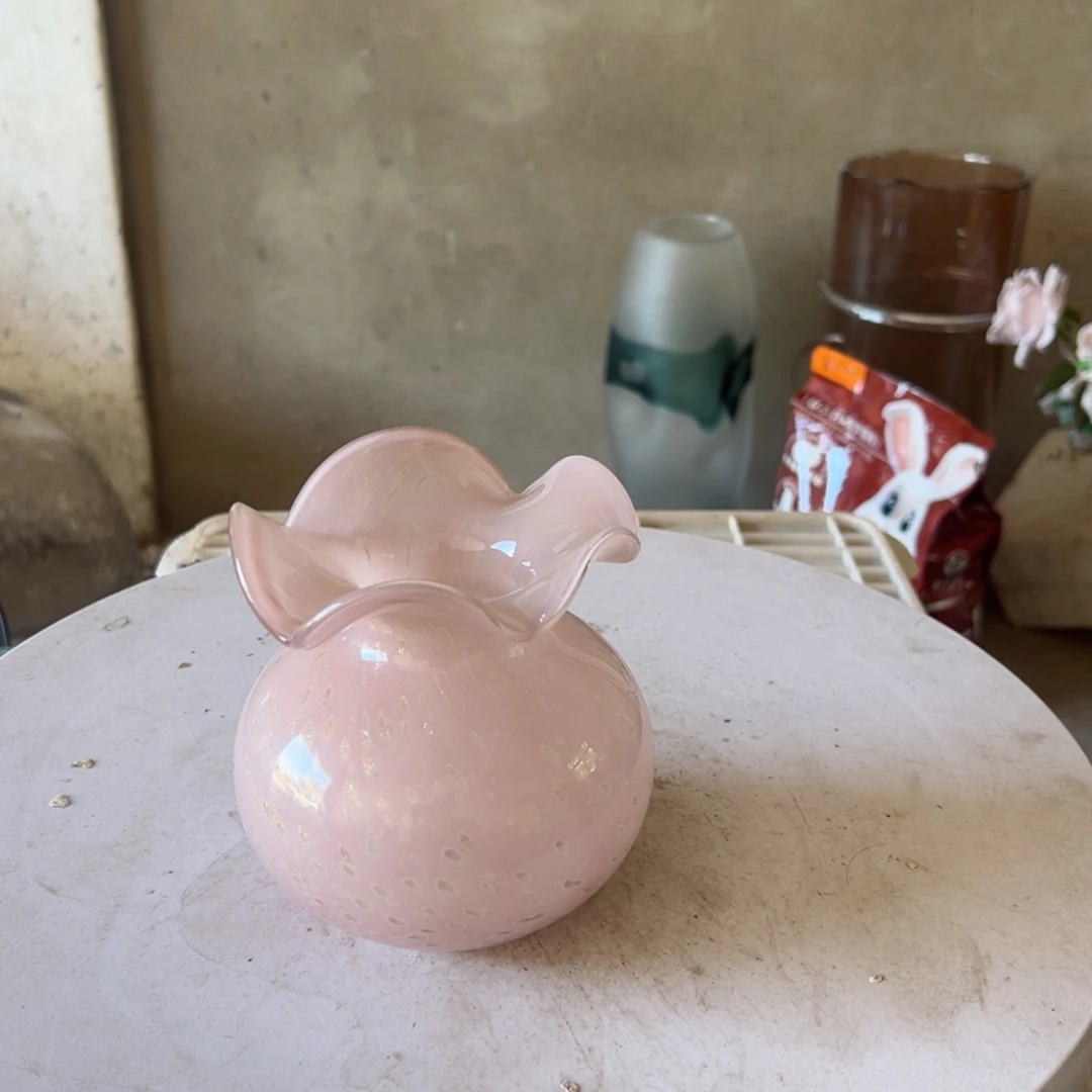弘扬琉璃花器微瑕高度14