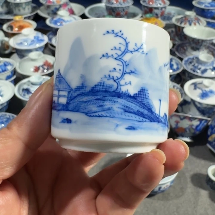 景德镇手工手绘杯