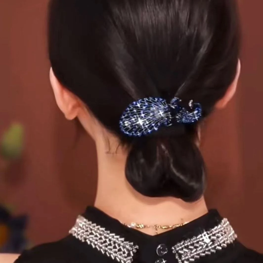 S404 优雅气质高端弹簧夹发饰