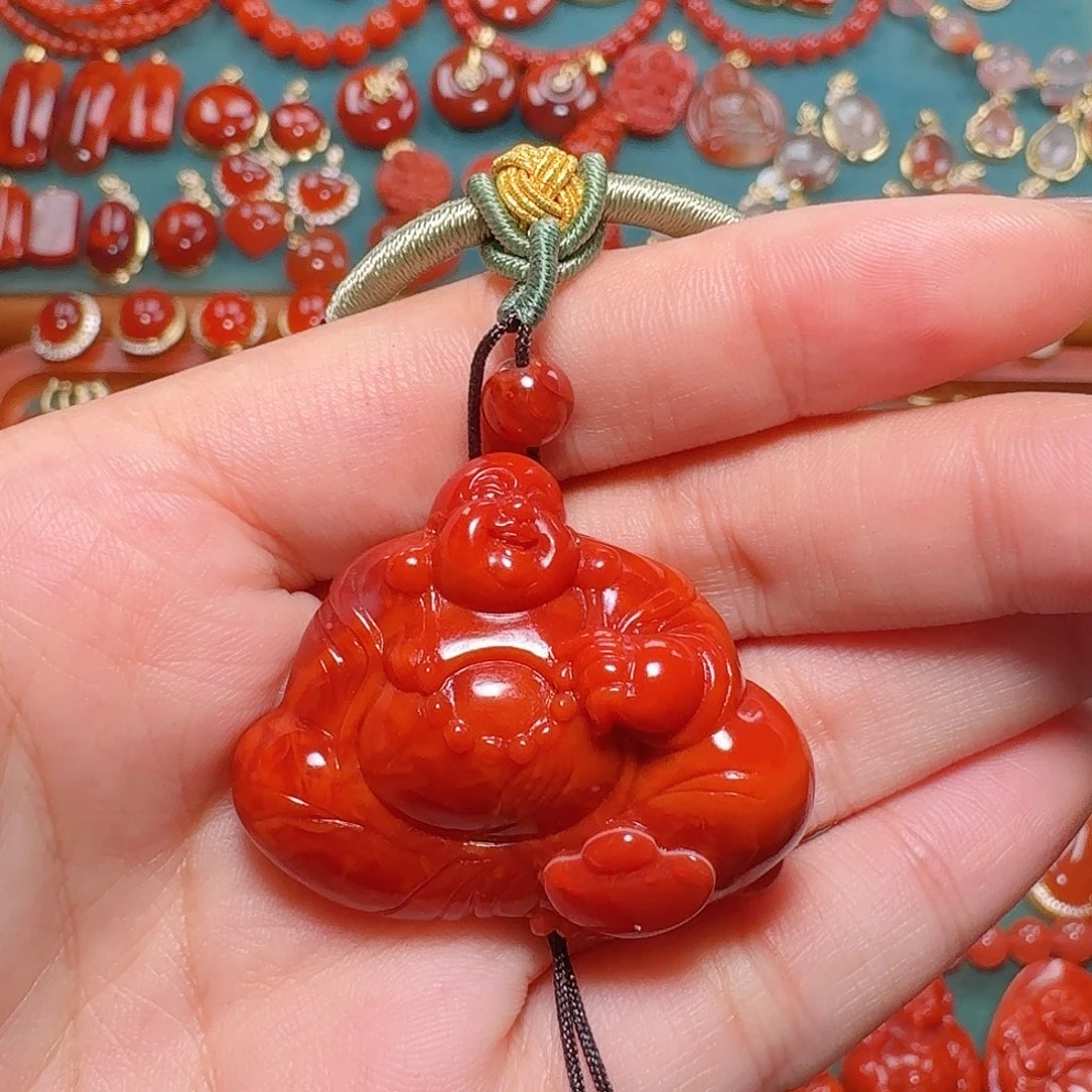 南红玛瑙未镶嵌吊坠
