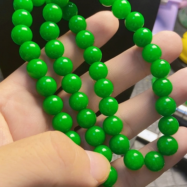 翡翠14K金镶嵌颈饰