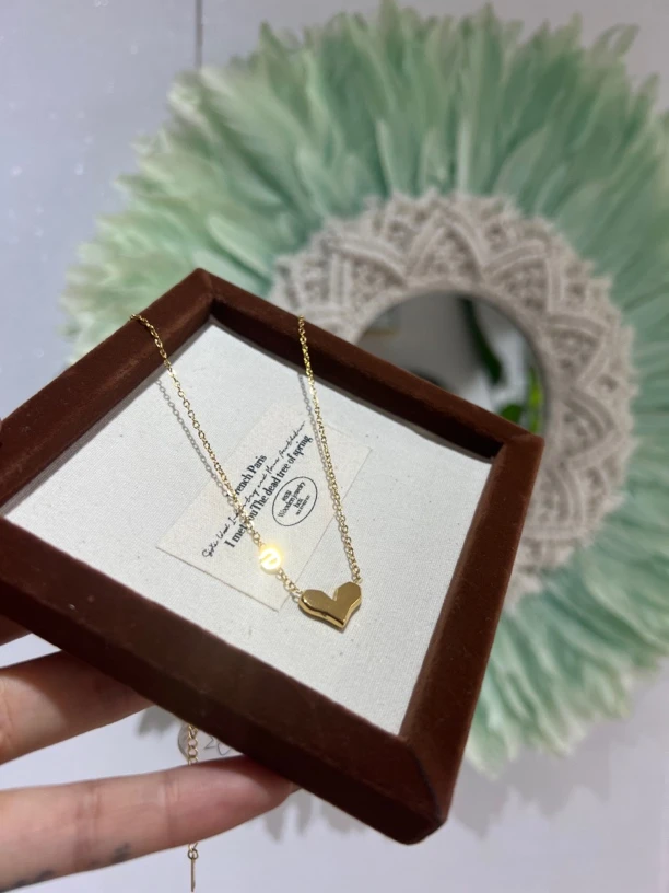 钛钢项链 【e生有你】爱心型项链女韩版ins质感轻奢高级感锁骨链