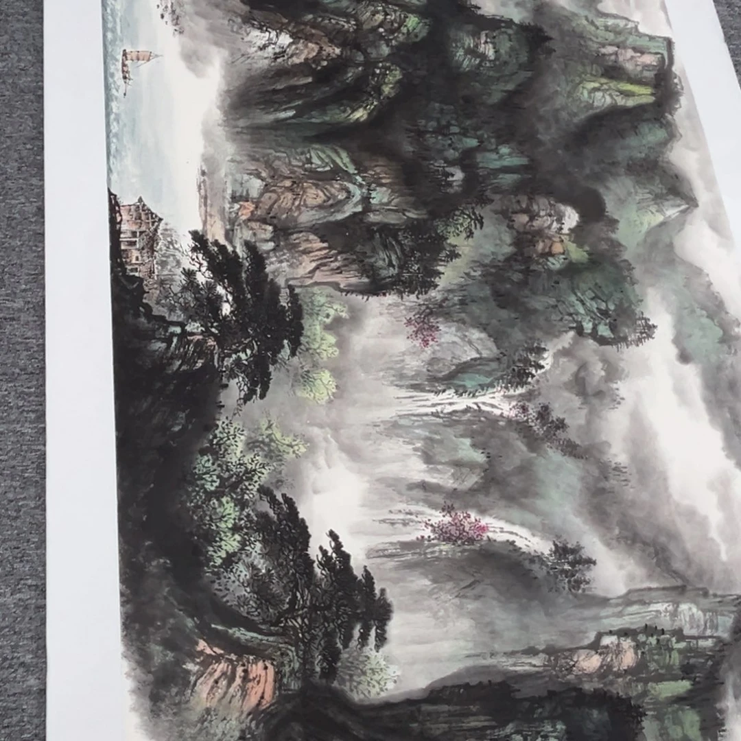 用***3国画绘画作品多次参加全国美展