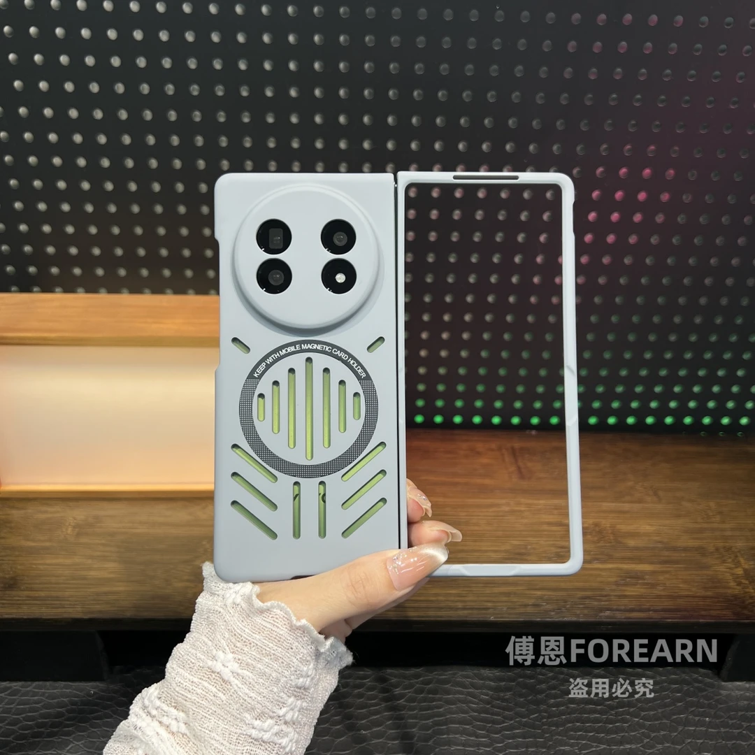 适用于vivoXFold5手机壳xfold5折叠屏超薄磁吸散热保护套网红新款