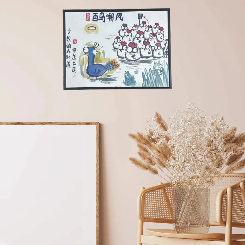 热卖中【百鸟朝凤】搞笑创意装饰画室内客厅装饰摆件