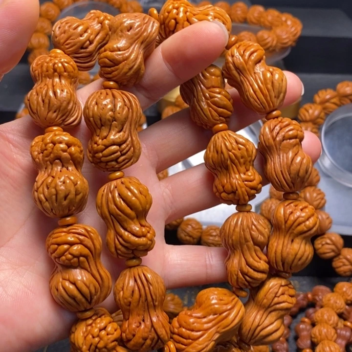 桃核手串花生手持24颗