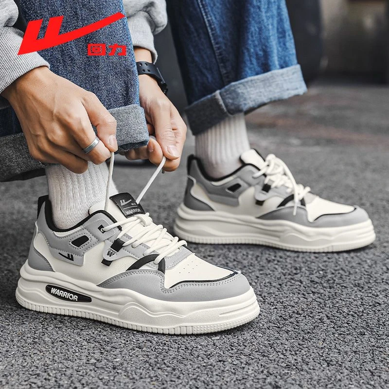 回力男鞋板鞋潮流百搭春季2025新款休闲运动鞋户外厚底低帮小白鞋