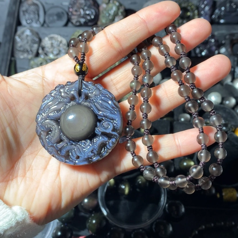 【闪购商品】黑曜岩手串未镶嵌美***行