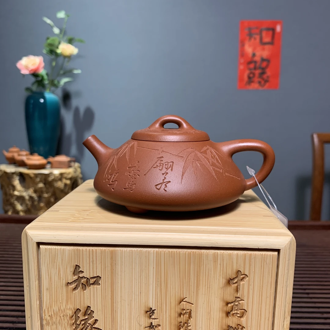 全手工石瓢壶～原矿老朱泥～容量165cc