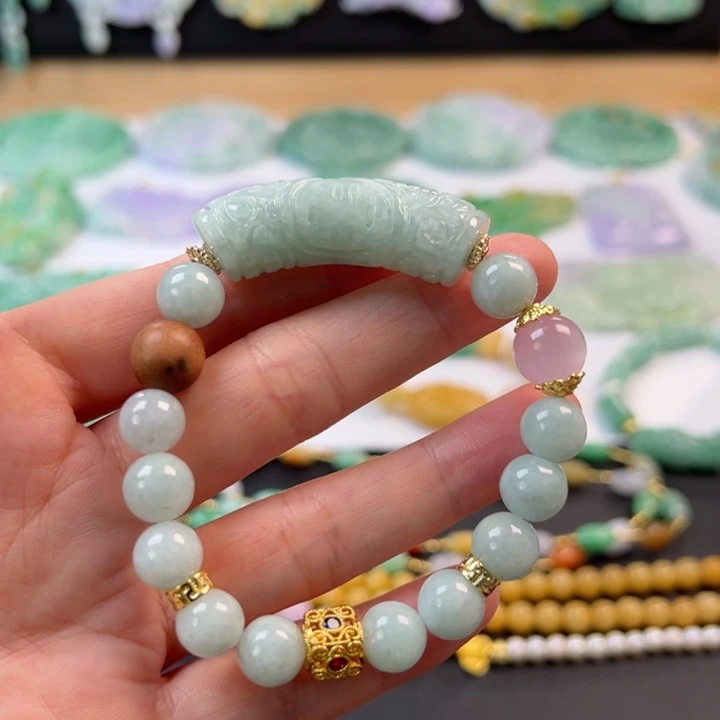 未镶嵌手链翡翠手串
