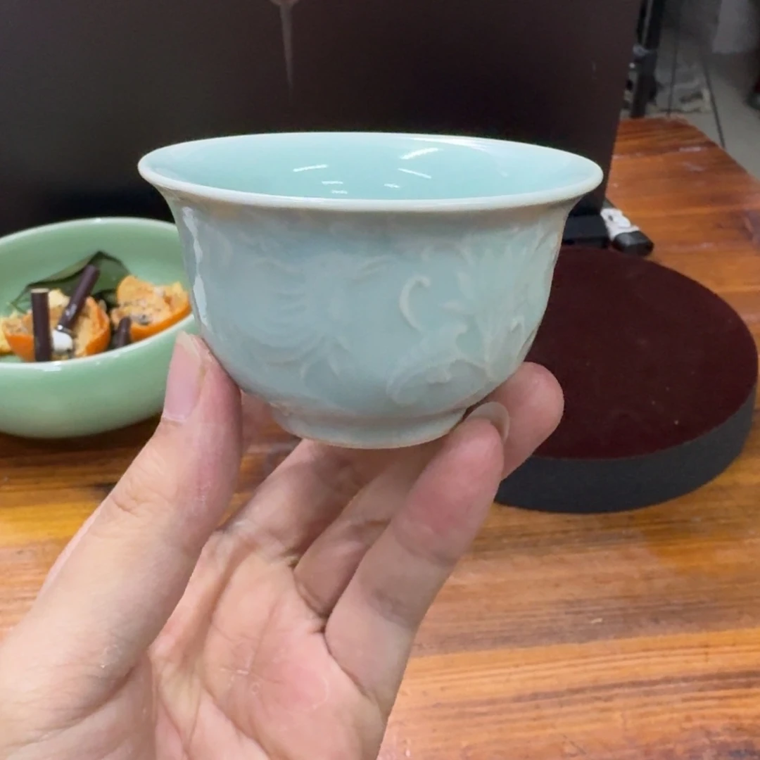 龙泉青瓷茶具微瑕6277