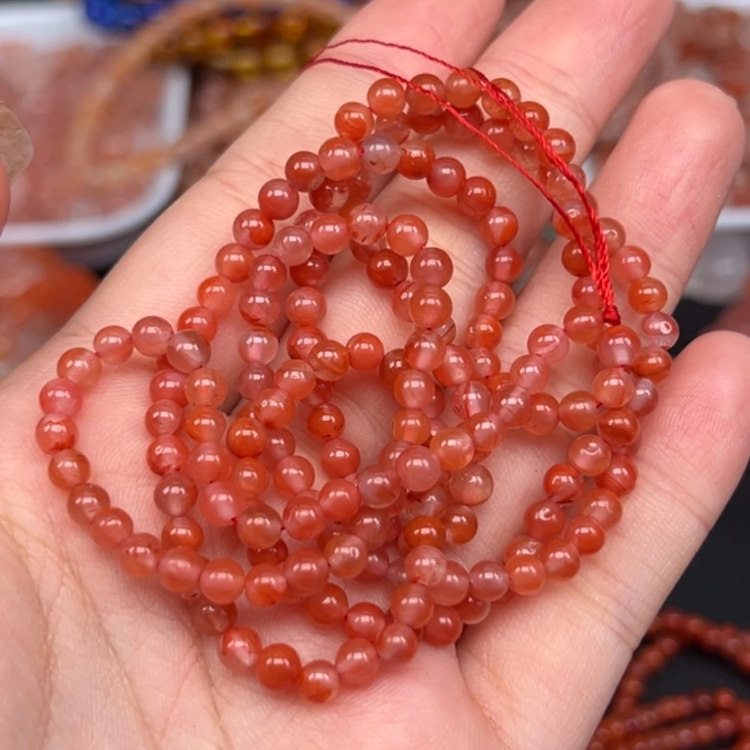 南红玛瑙未镶嵌手链