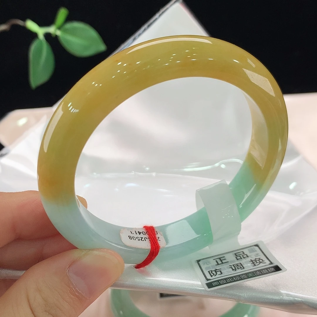 翡翠未镶嵌手镯0413