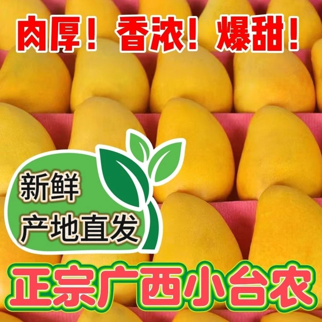 百色田东台农芒果当季新鲜热带水果香甜肉嫩皮薄