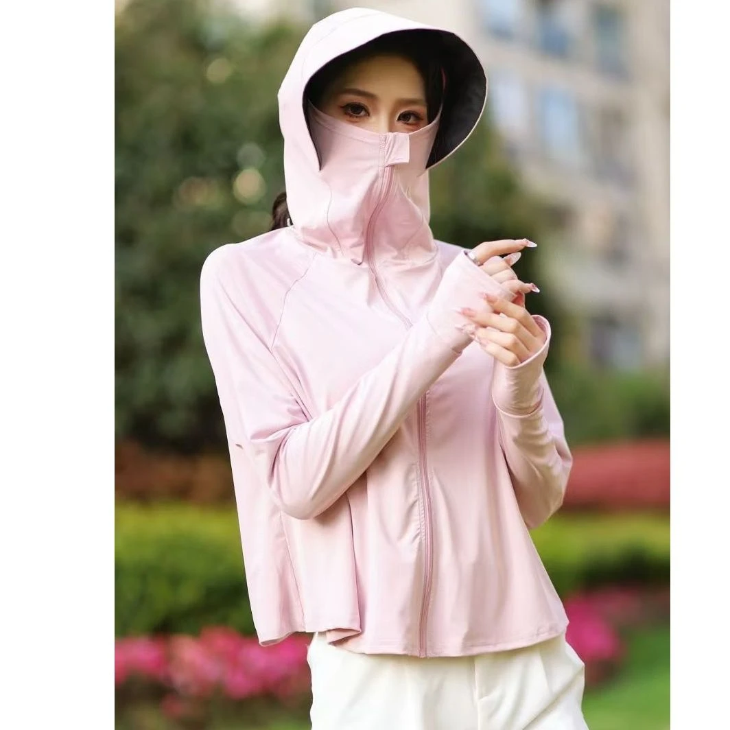 不知夏季必备黑胶帽檐防晒衣轻薄透气时尚百搭57009A