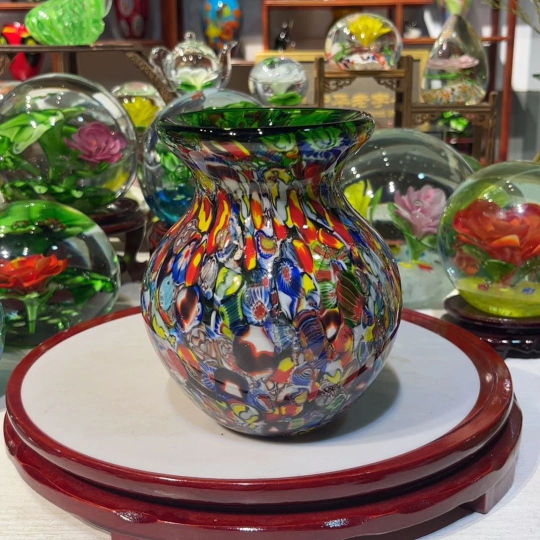 琉璃手工艺品纯手工瑕疵瑕疵炸裂