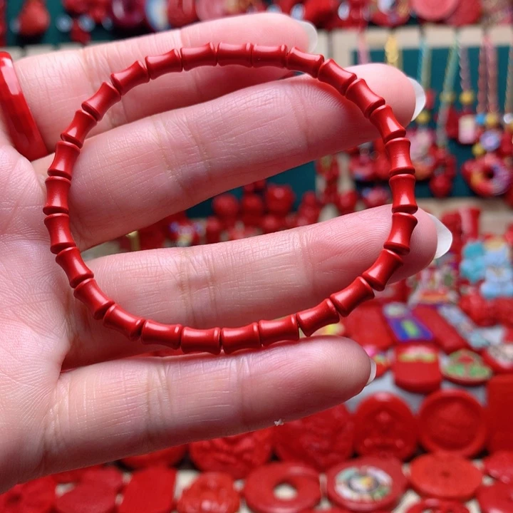 天然辰砂工艺品朱砂手串