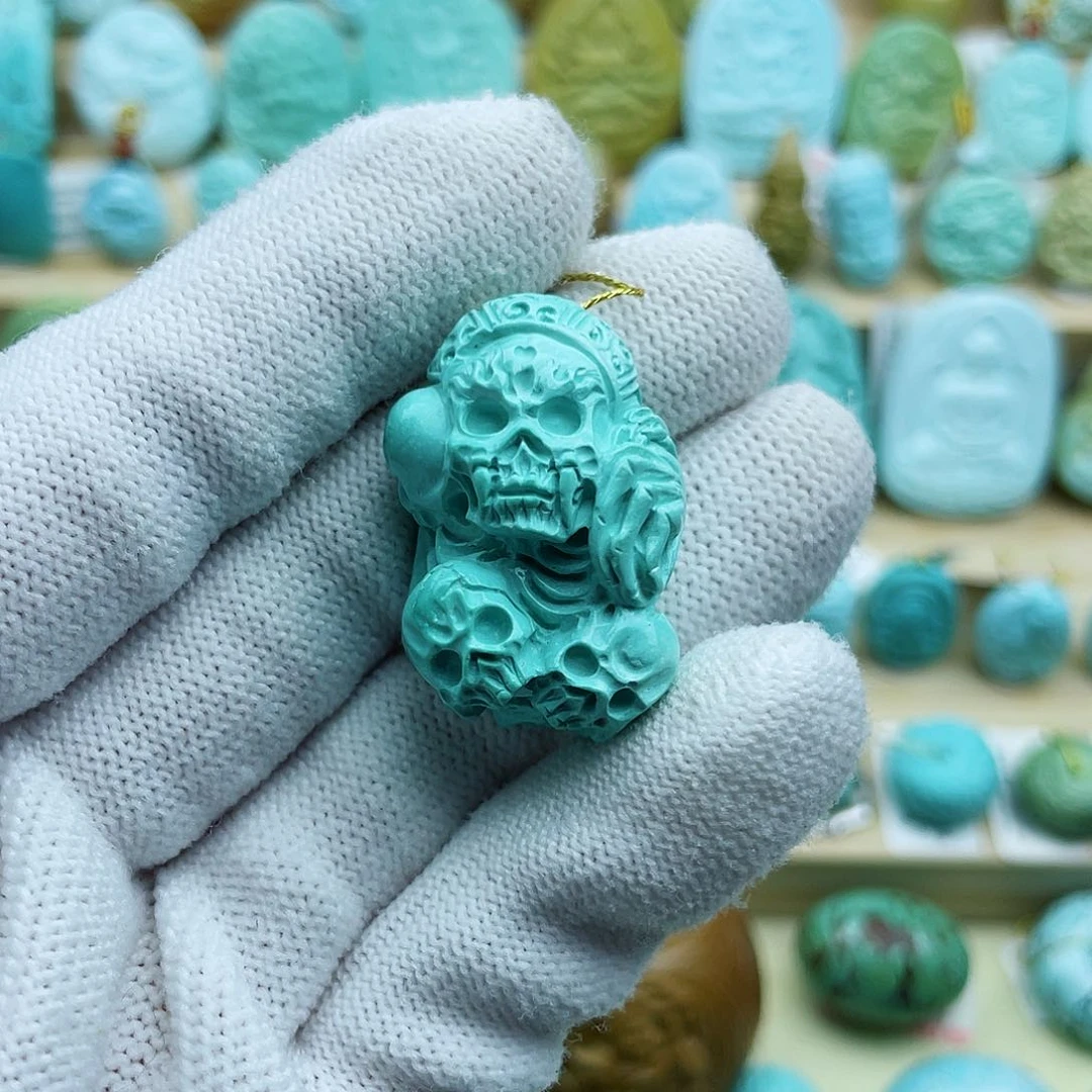 未镶嵌绿松石珠宝奇石