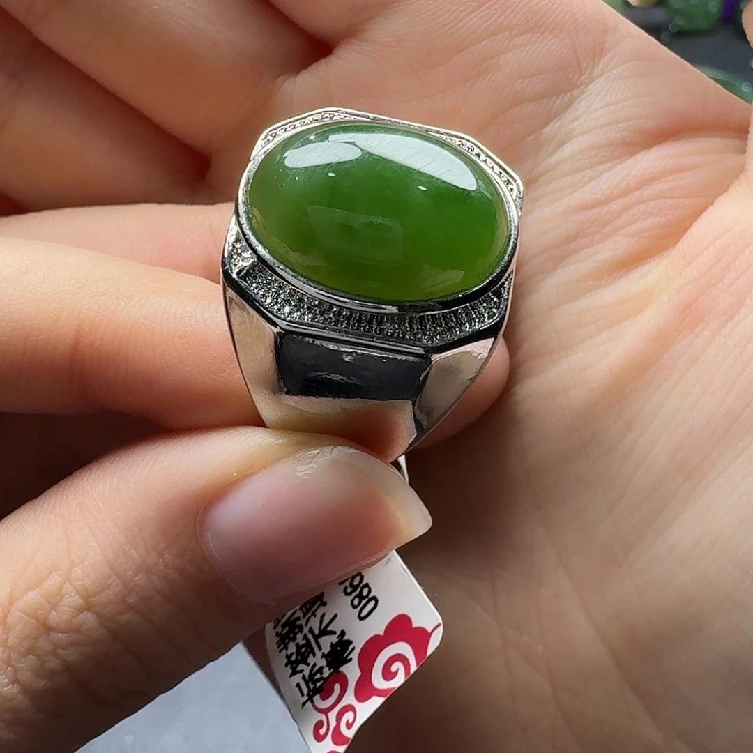 和田玉未镶嵌戒指