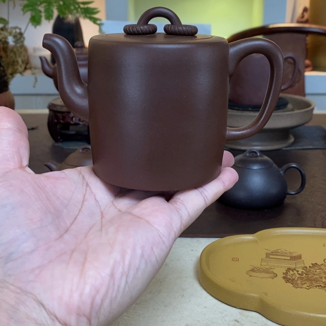 茶壶紫砂子**期双圈