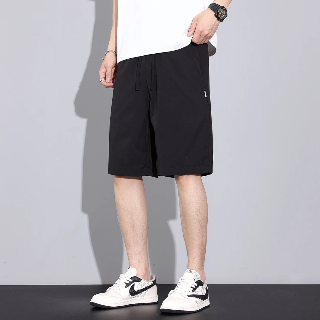 Kuvine2025夏季美式运动短裤宽松百搭简约耐洗外穿五分休闲裤男款