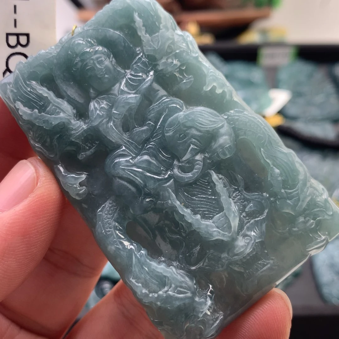颈饰未镶嵌翡翠普贤