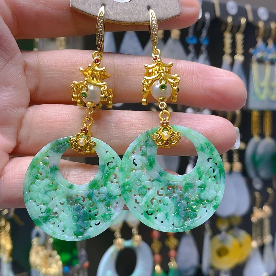 未镶嵌翡翠耳饰翡翠