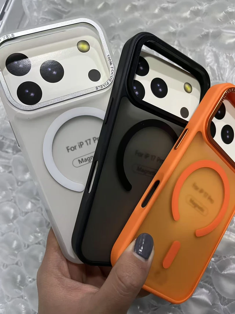 五金肤感磁吸壳 防摔全包高级亲肤半透明 超薄磨砂肤感磁吸手机壳