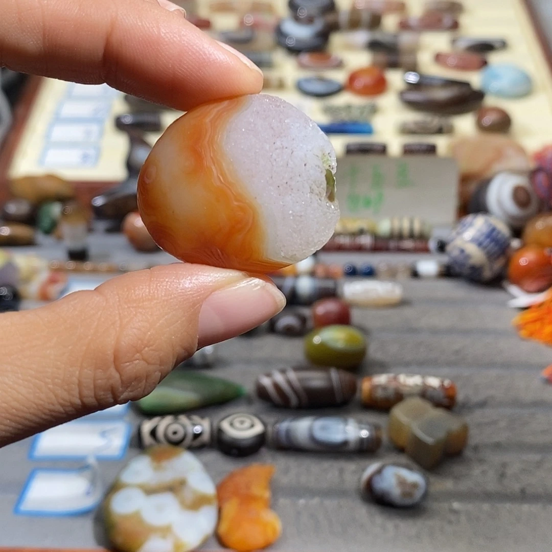 璟***岚玛瑙/玉髓合金颈饰